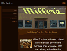 Tablet Screenshot of miller-furniture.com